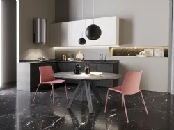 Tavolo Apple in ceramica ossido nero di Zamagna