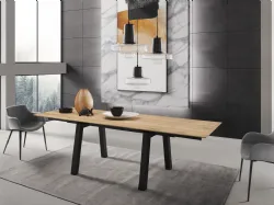 Tavolo T1358AIM Sand 180 in legno impiallacciato di Zamagna