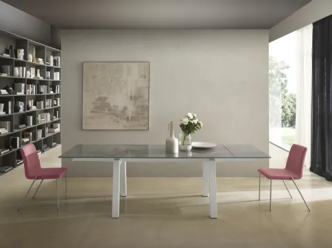 Tavolo T1357A Sand 160 in ceramica di Zamagna