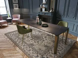 Tavolo T1511 Diamond 140 in laminato di Zamagna