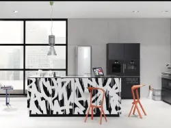 Cucina Design Neo Loft con Top Nero PRO di Nolte
