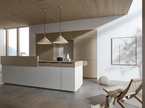 Cucina Design con isola Neoleaf Sandesche di Nolte