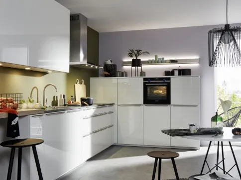 Cucina Design Nova Lack Bianco Lucido di Nolte