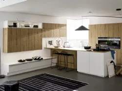 Cucina Moderna Manhatan Rovere Vulcano di Nolte