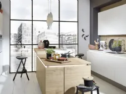 Cucina Moderna Manhattan Leccio e Bianco Opaco di Nolte