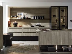 Cucina Moderne Manhattan Rovere Argento Grafite di Nolte