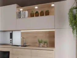 Cucina Moderna lineare in legno e laccato opaco Porto Riviera di Life Cucine