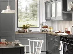 Cucina Shabby Chic Windsor Lack Grigio Quarzo di Nolte