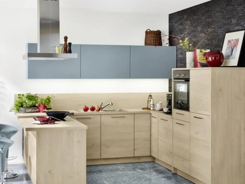 Cucina su misura Artwood Rovere Nodato Naturale di Nolte